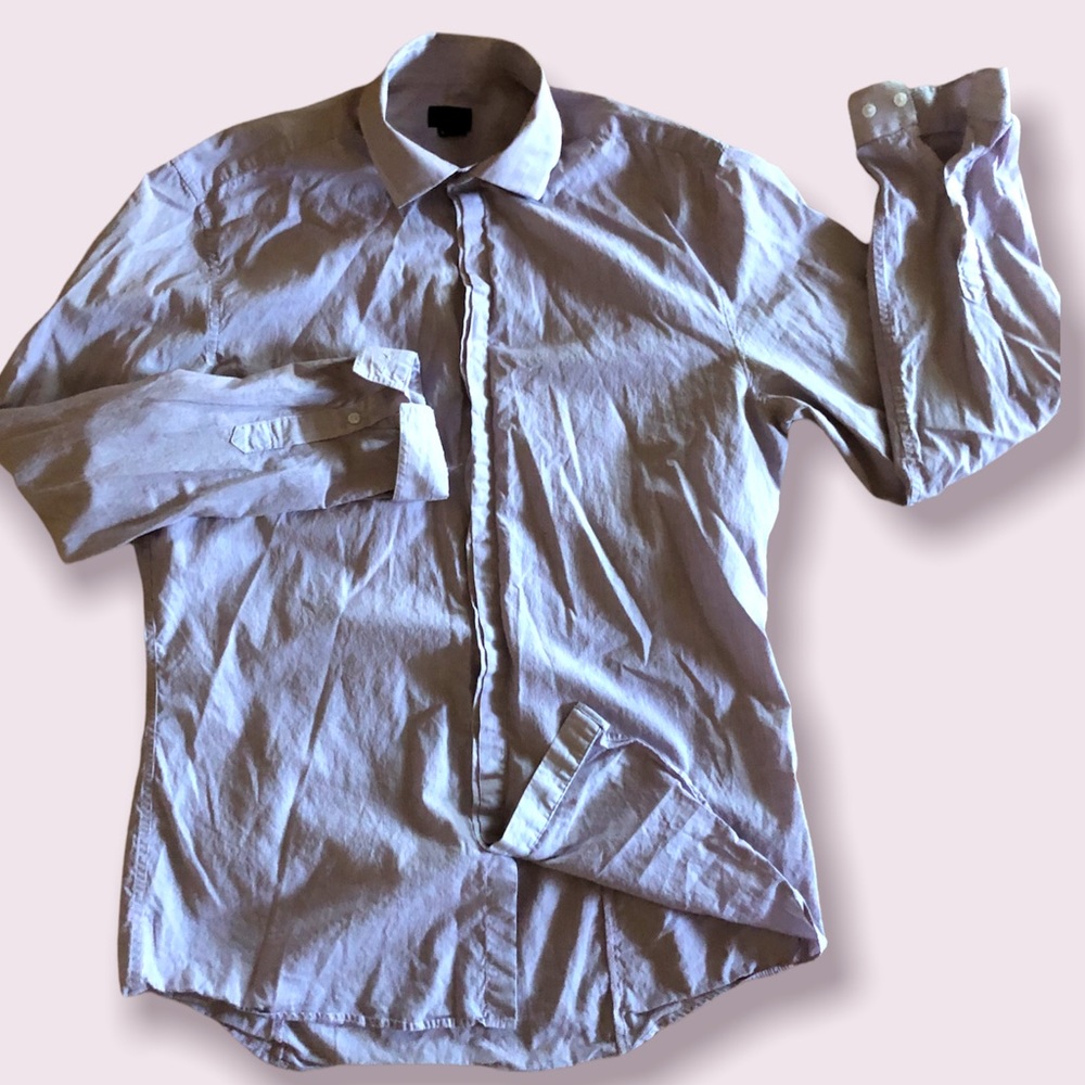H&M BUTTON DOWN COLLARED LONG SLEEVE SHIRT CASUAL OR DRESS